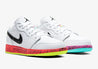 Jordan 1 Low Multi-Color Midsoles White