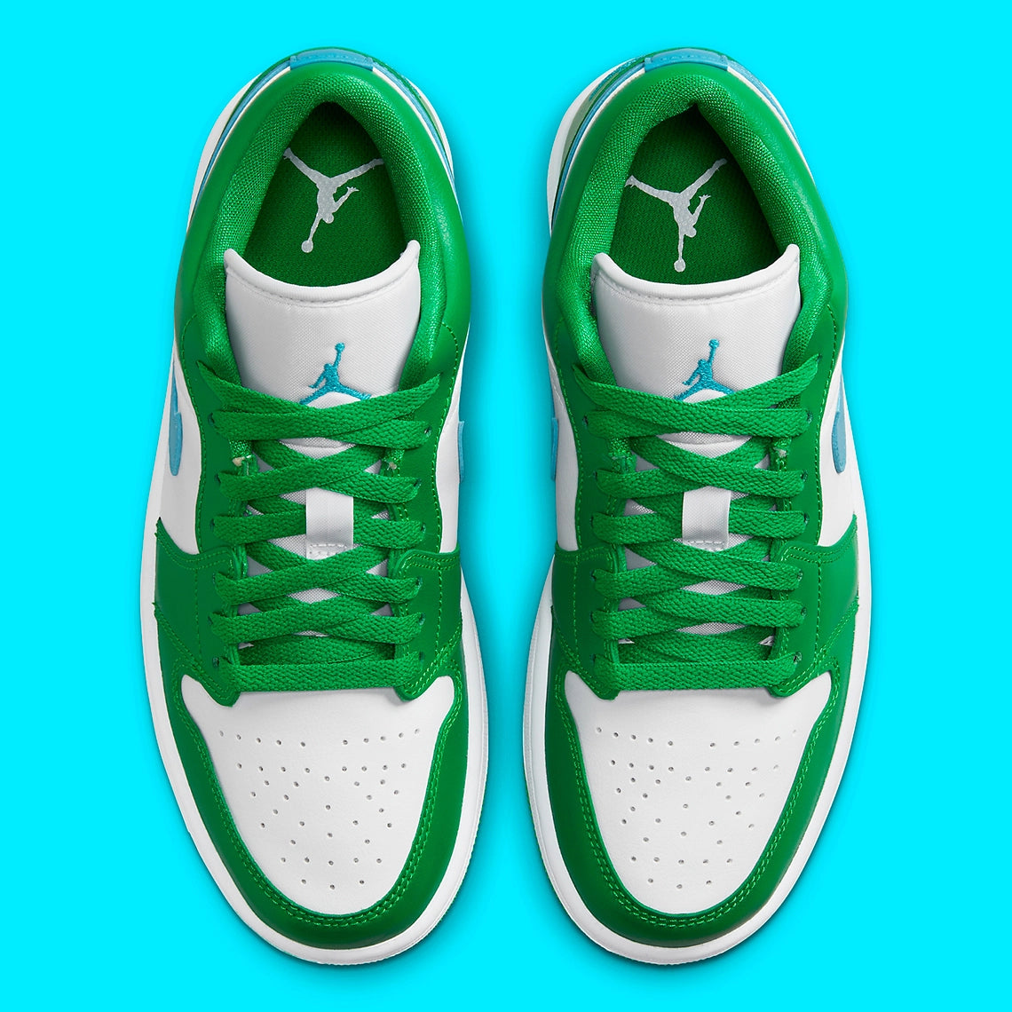 Jordan 1 Low Lucky Green Aquatone