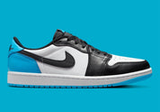 Jordan 1 Retro Low OG Black Dark Powder Blue