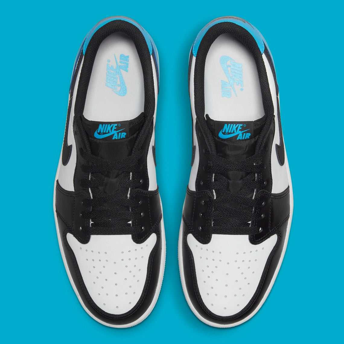 Jordan 1 Retro Low OG Black Dark Powder Blue GlobalSneakers