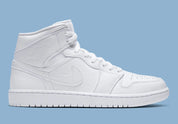Air Jordan 1 Mid Triple White (2020)