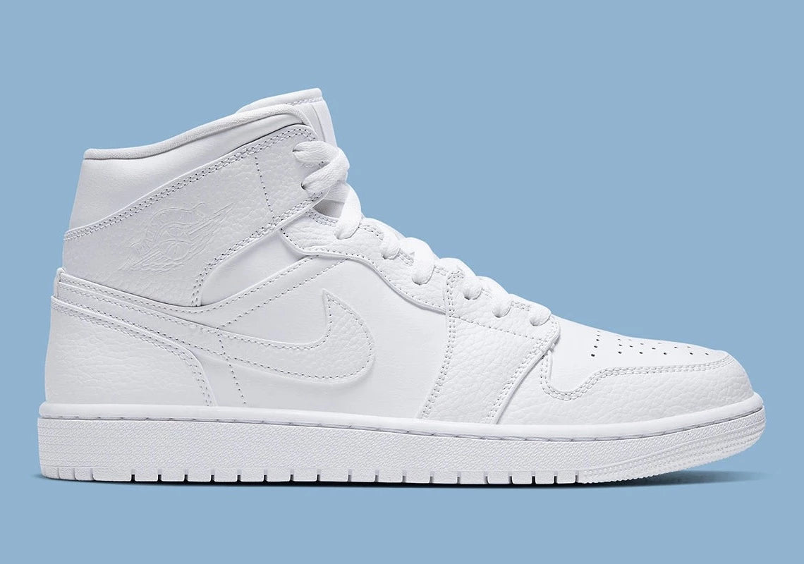 Air Jordan 1 Mid Triple White (2020)