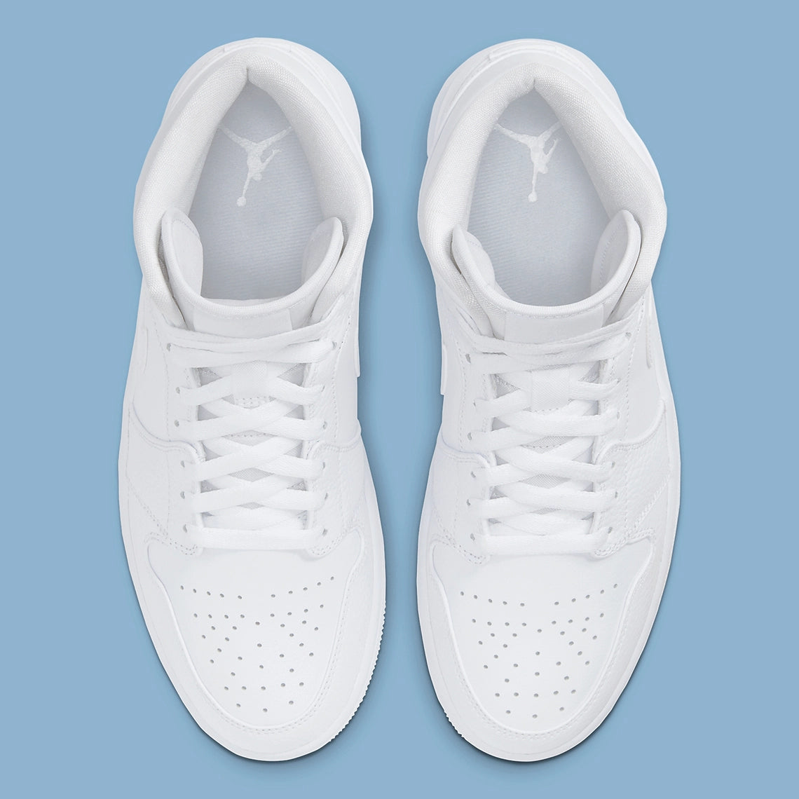 Air Jordan 1 Mid Triple White (2020)