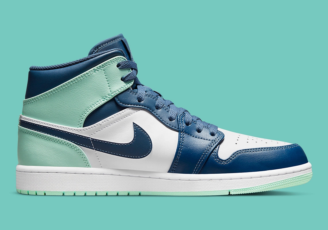 Air Jordan 1 Mid Mystic Navy Mint Foam
