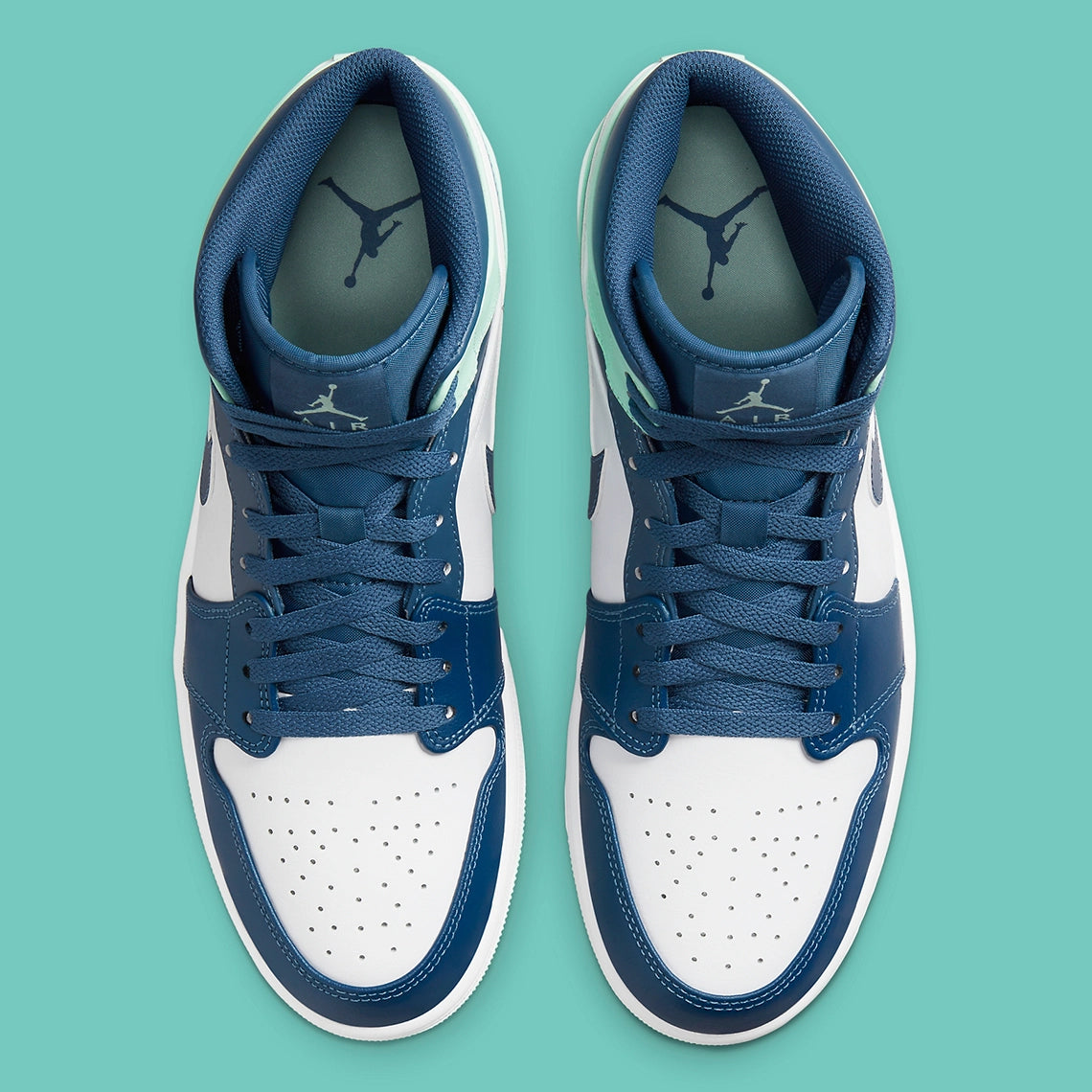 Air Jordan 1 Mid Mystic Navy Mint Foam