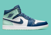 Air Jordan 1 Mid Mystic Navy Mint Foam