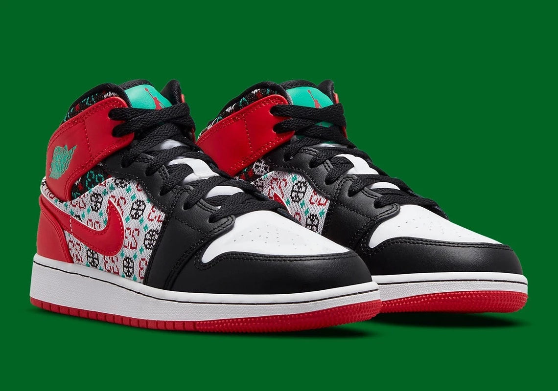 Air Jordan 1 Mid SE Ugly Christmas Sweater