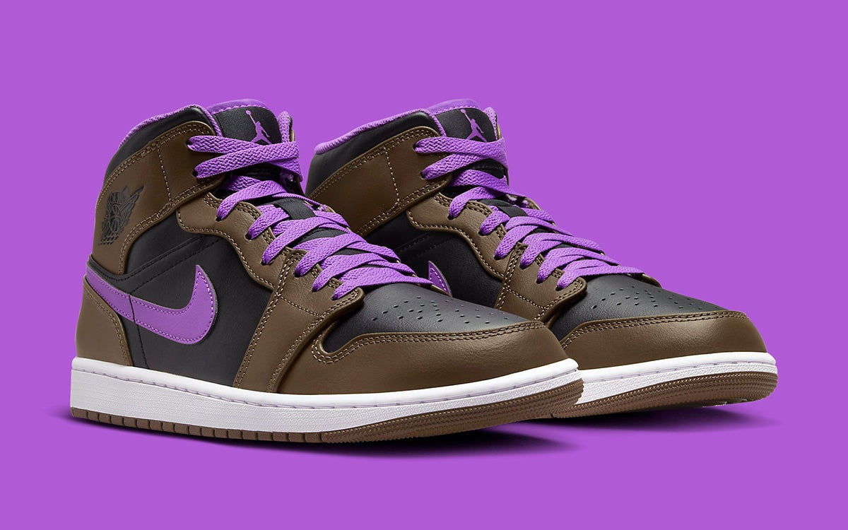 Jordan 1 Mid Purple Mocha