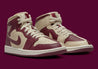 Jordan 1 Mid Split Beach Cherrywood Red