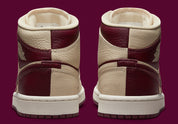 Jordan 1 Mid Split Beach Cherrywood Red