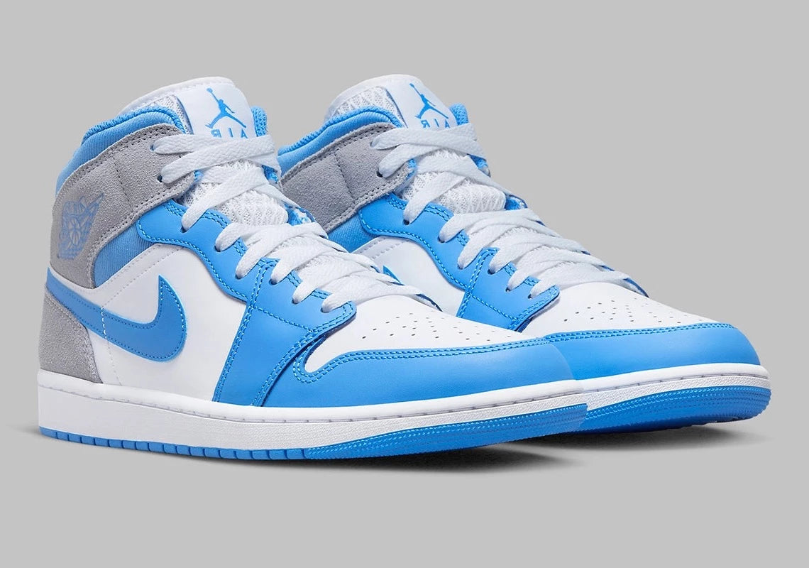 Jordan 1 Mid University Blue Grey