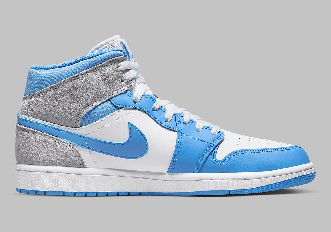 Jordan 1 Mid University Blue Grey