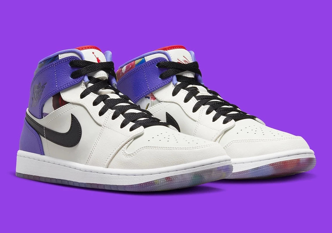 Jordan 1 Mid SE Valentine's Day Flowers