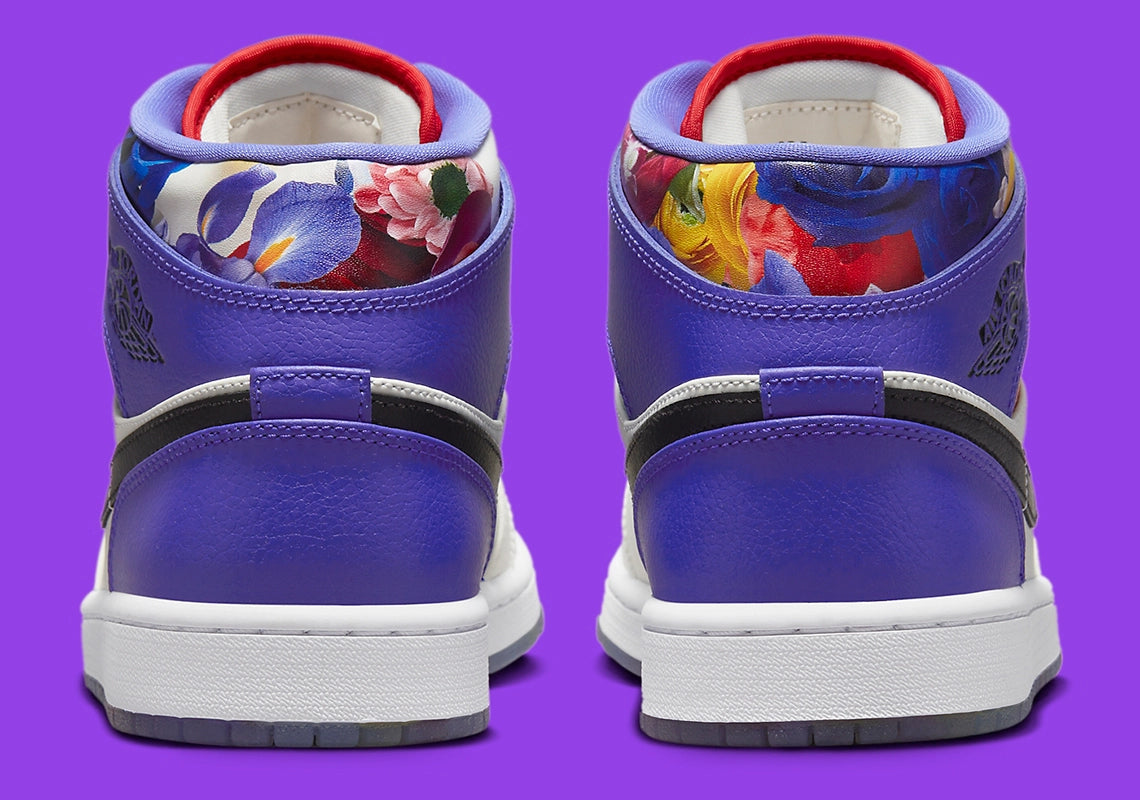 Jordan 1 Mid SE Valentine s Day Flowers GlobalSneakers