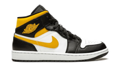 Air Jordan 1 Mid White Pollen Black