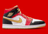 Jordan 1 Mid XQ White Black Sport Red