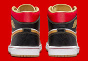 Air Jordan 1 Mid XQ White Black Sport Red