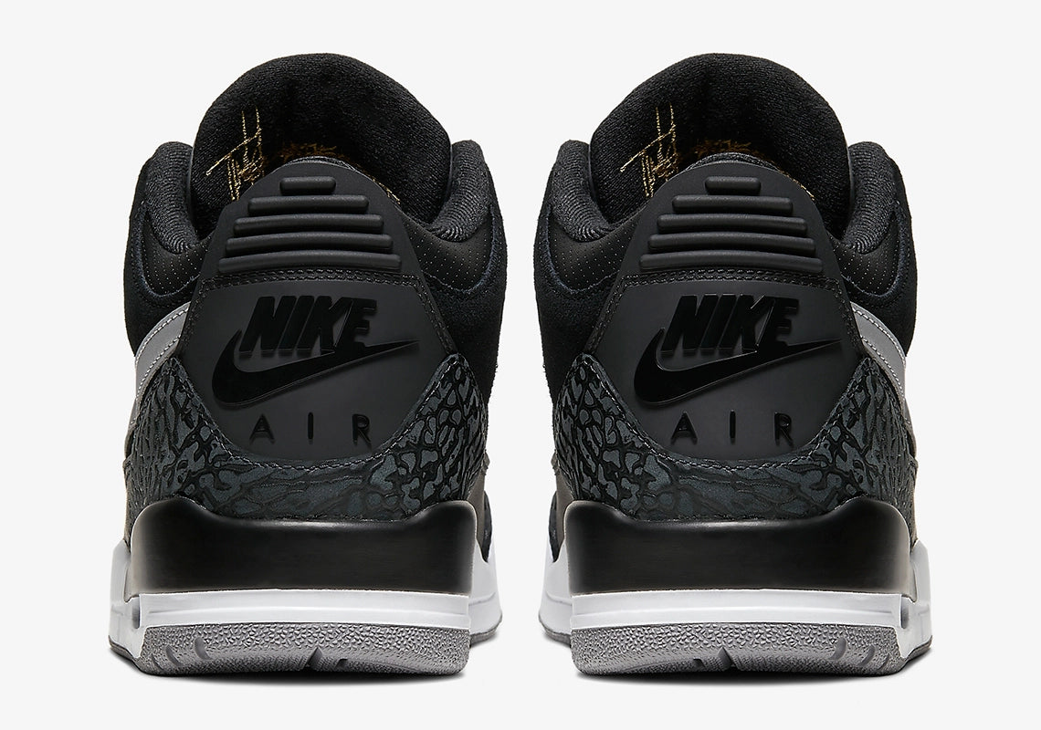 Air Jordan 3 Retro Tinker Black Cement Gold