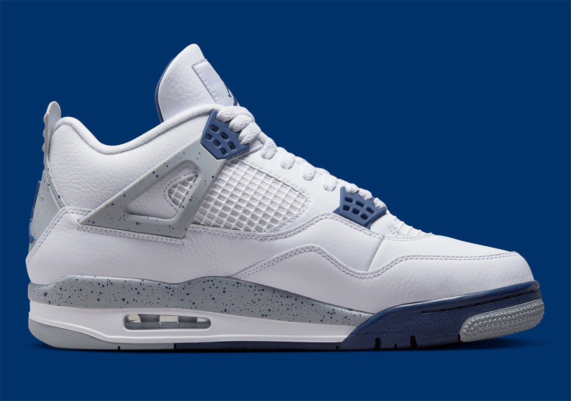 Jordan 4 Retro White Midnight Navy GlobalSneakers