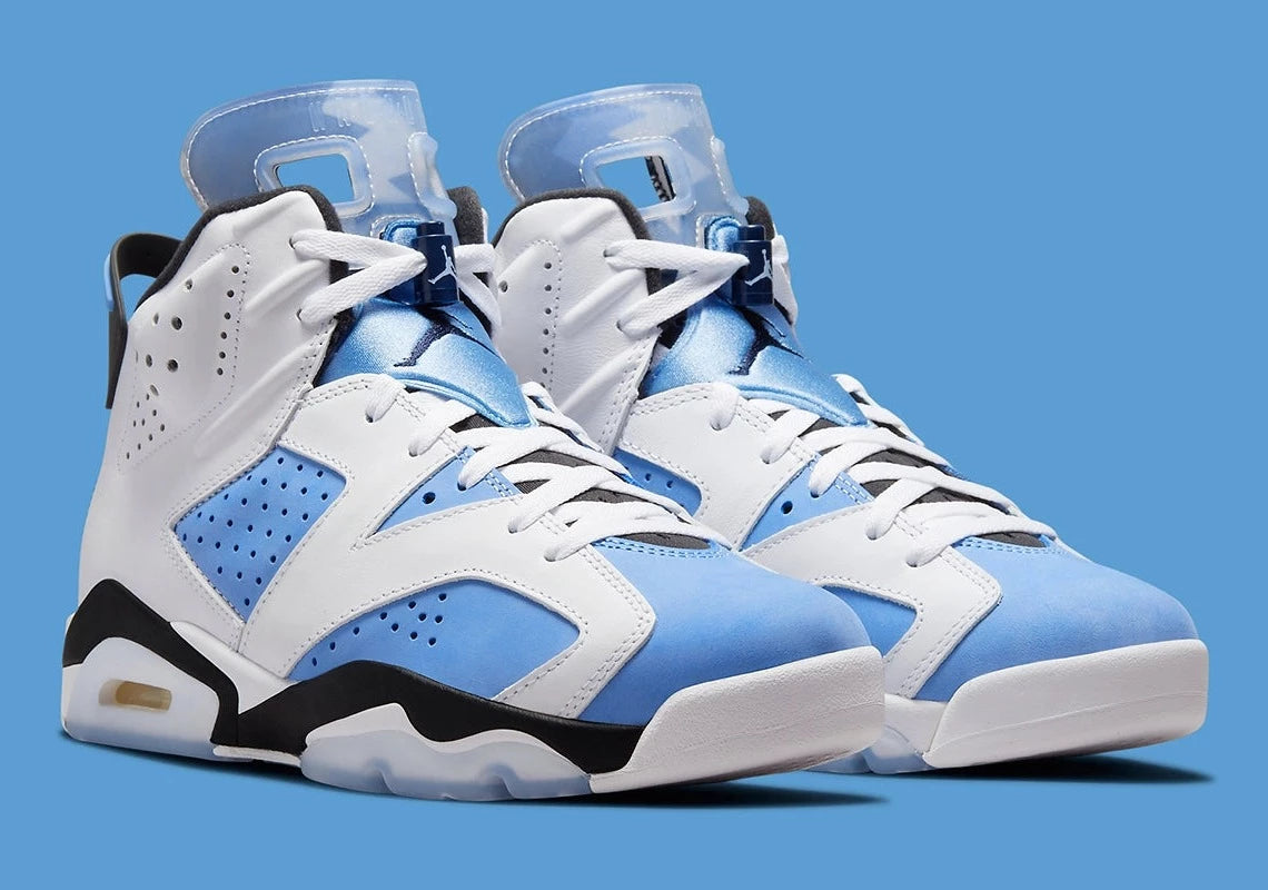 Jordan 6 blanche et top bleu