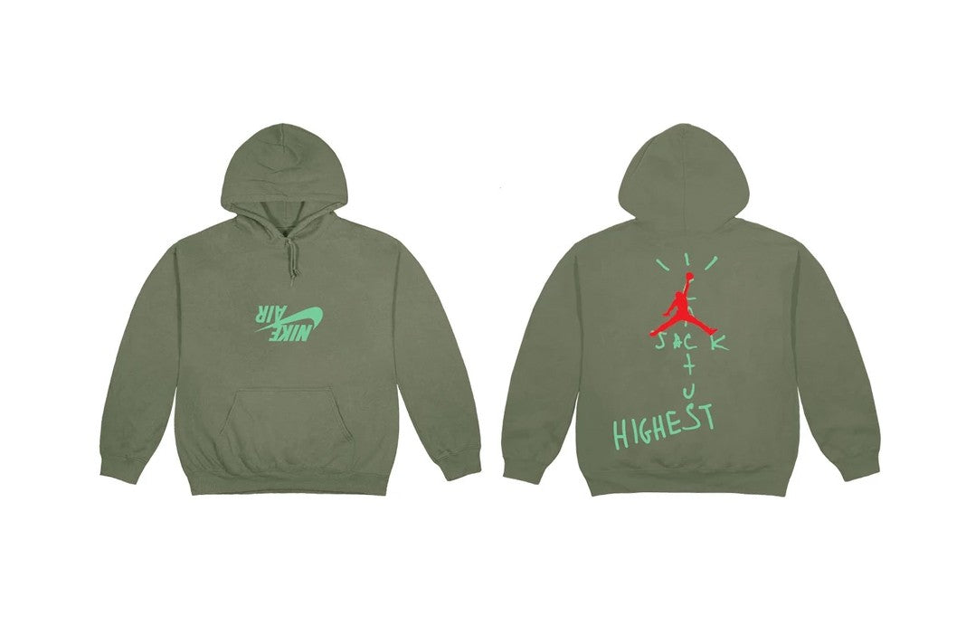 Travis Scott Jordan Cactus Jack Highest Hoodie Olive – GlobalSneakers