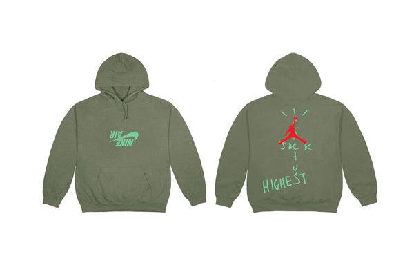 Travis Scott Jordan Cactus Jack Highest Hoodie Olive