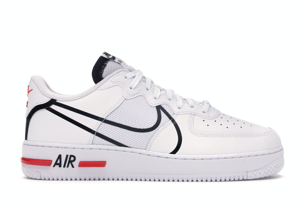 Nike - Air Force 1 React White Black Red