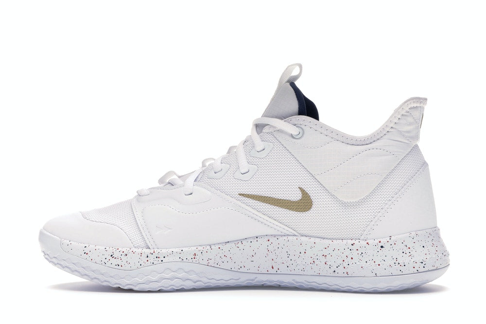 Nike PG 3 White Gold Navy GlobalSneakers