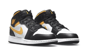 Air Jordan 1 Mid White Pollen Black