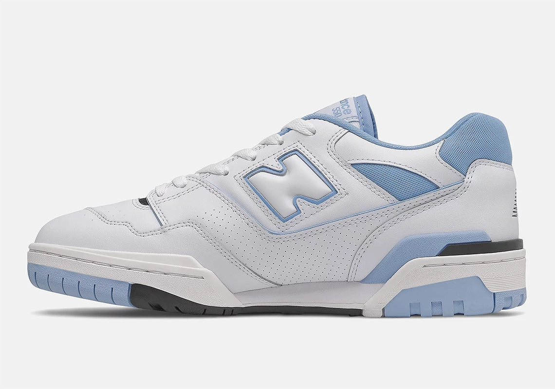 New Balance 550 Unc White University Blue