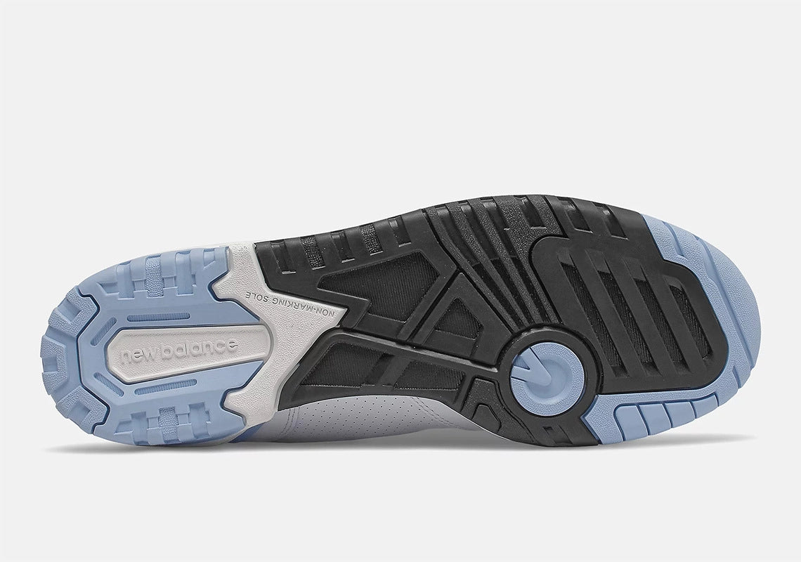 New Balance 550 Unc White University Blue