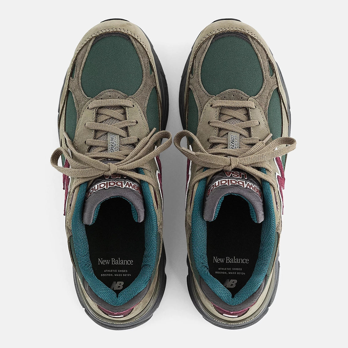 New Balance 990v3 MiUSA Teddy Santis Green Purple