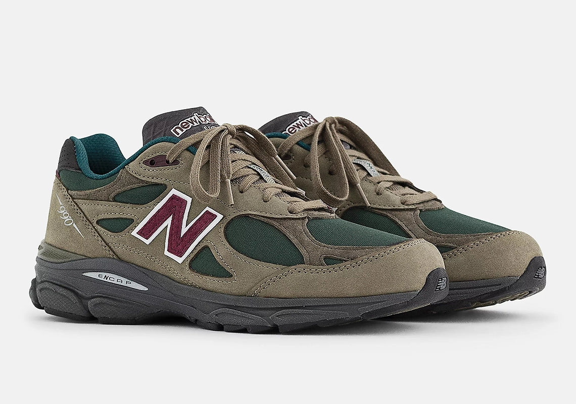 New Balance 990v3 MiUSA Teddy Santis Green Purple