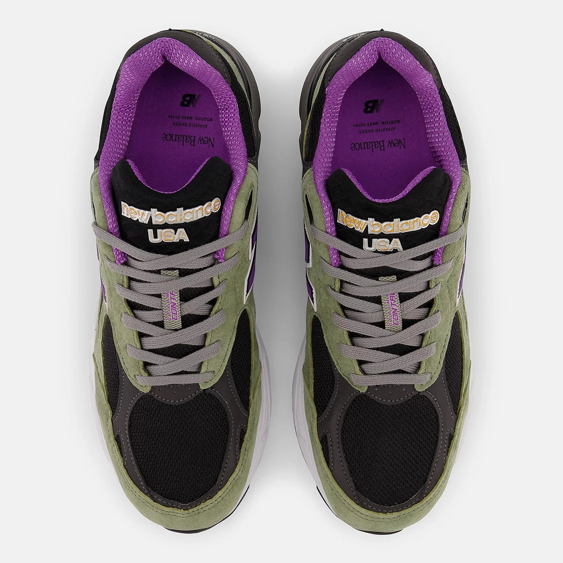 New Balance 990v3 MiUSA Teddy Santis Green Purple