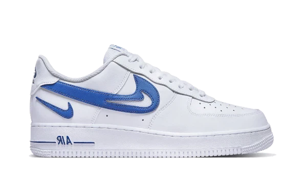 Nike Air Force 1 Low '07 FM Cut Out Swoosh White Game Roya