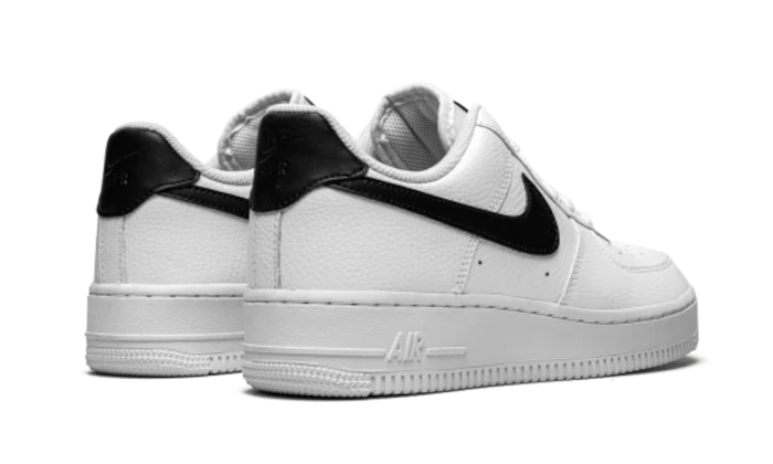 Nike Air Force 1 Low '07 White Black Pebbled Leather