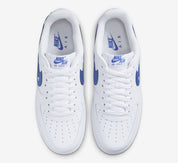 Nike Air Force 1 Low '07 FM Cut Out Swoosh White Game Royal