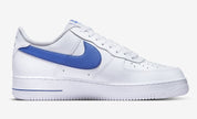 Nike Air Force 1 Low '07 FM Cut Out Swoosh White Game Royal
