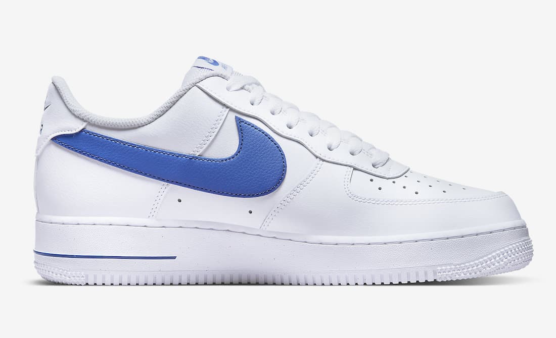 Nike Air Force 1 Low '07 FM Cut Out Swoosh White Game Royal