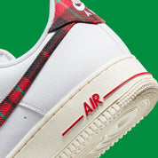 Nike Air Force 1 Low '07 LV8 Tartan Plaid White University Red