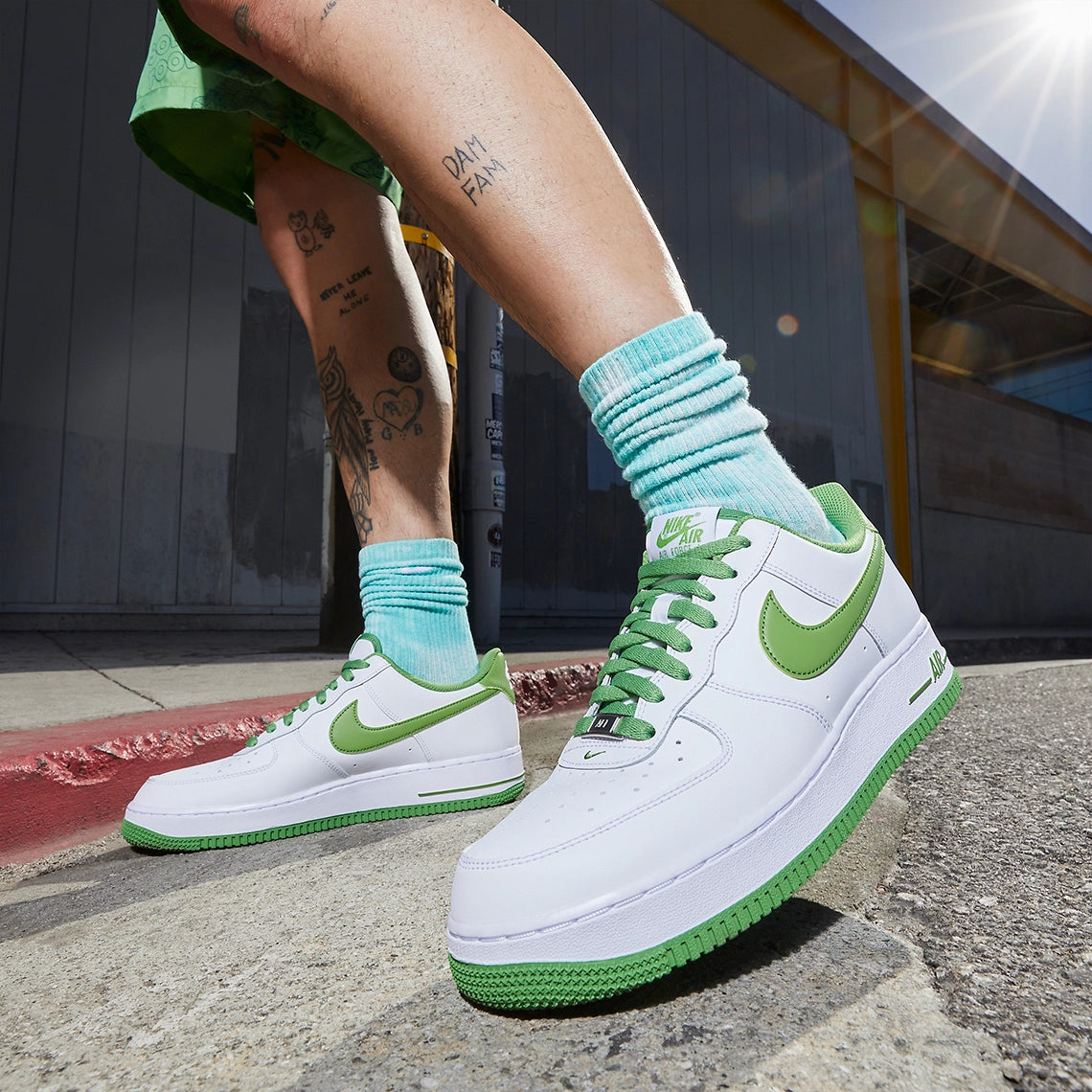 Nike Air Force 1 Low 07 White Chlorophyll GlobalSneakers