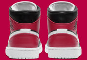 Jordan 1 Mid Black Noble Red