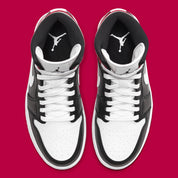 Jordan 1 Mid Black Noble Red