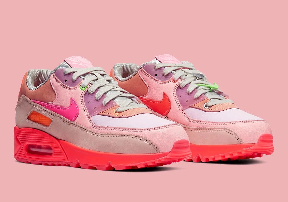 Nike Air Max 90 PRM Platinum Crimson/Bright Purple