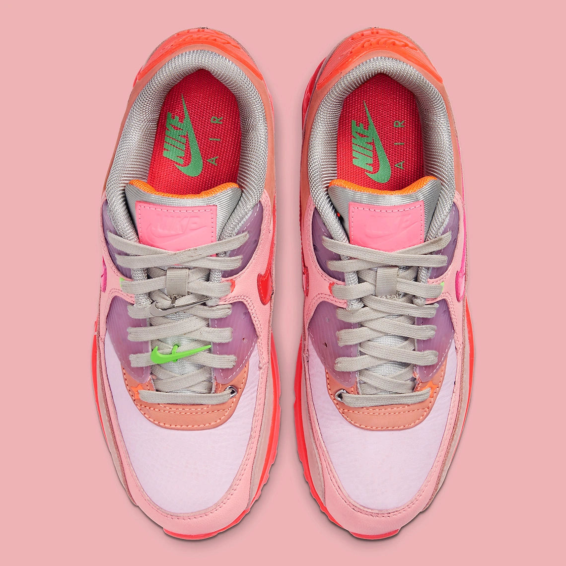 Nike Air Max 90 PRM Platinum Crimson/Bright Purple