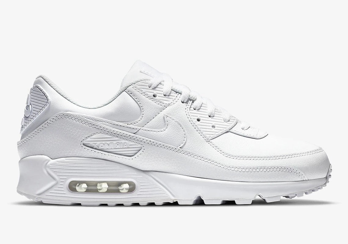 Nike Air Max 90 Leather Triple White (2020)