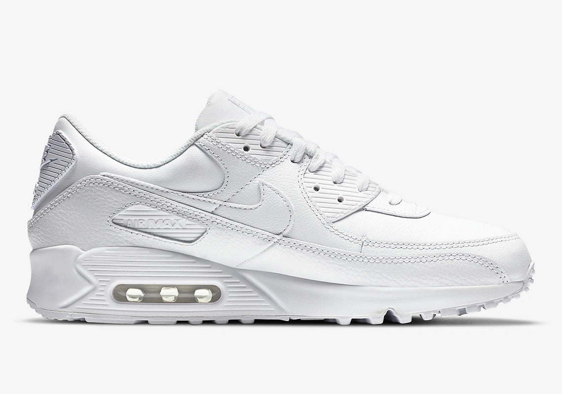 Nike Air Max 90 Leather Triple White (2020)