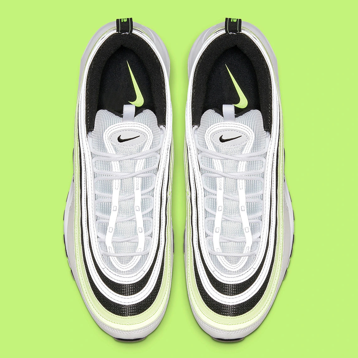 Nike Air Max 97 White Black Volt GlobalSneakers