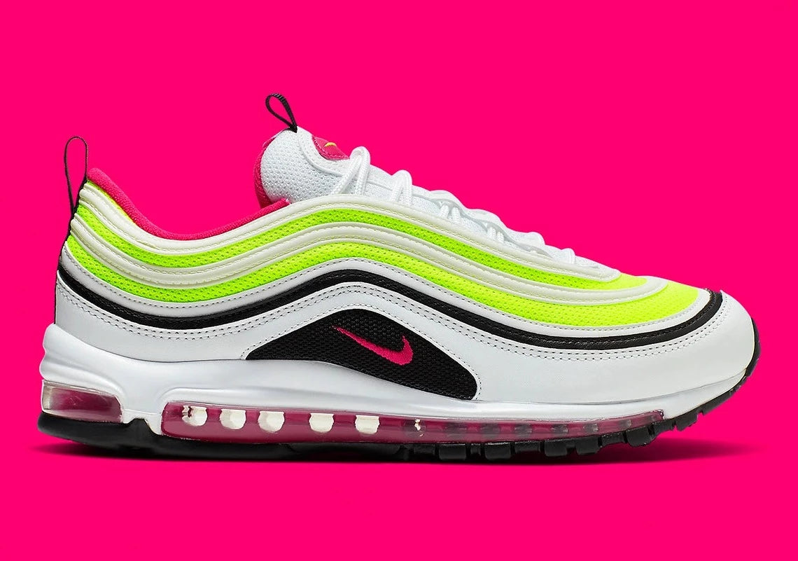 Nike - Air Max 97 White Black Volt Rush Pink