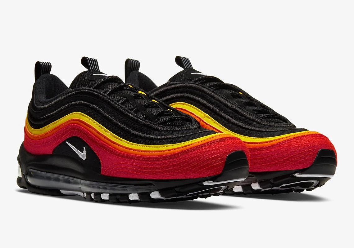 Nike Air Max 97 Black Chile Red Magma Orange GlobalSneakers